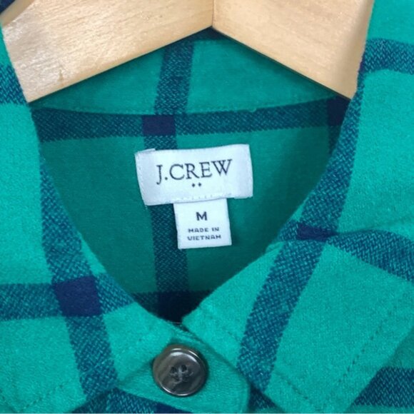 J.Crew Green Plaid Button-Up Shirt - Picture 6 of 7